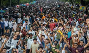 Thousands of youth march on legislature in India to protest alleged job exams wrongdoing