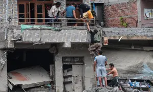 Risk of lake burst near China-Nepal border disaster site wanes Risk of lake burst near China-Nepal border disaster site wanes