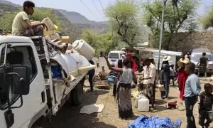 Nearly 86,000 flee fighting in Yemen: UN Nearly 86,000 flee fighting in Yemen: UN