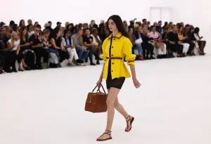 Hermes shows airy knits and slit skirts in spring/summer 2027 collection