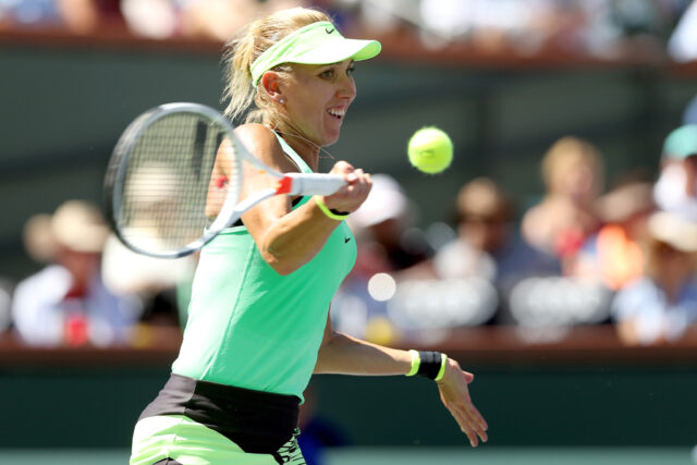 Indian Wells champ Vesnina crashes out in Miami Indian Wells champ Vesnina crashes out in Miami