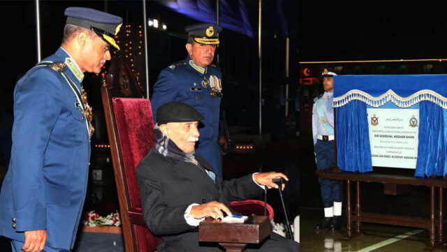 PAF Academy Risalpur named after Air Marshal (R) Asghar Khan