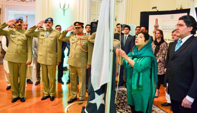 National flag hoisted at Pakistan House to mark Pakistan day in N.Y.