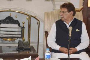 AJK PM discusses proposed constitutional amendments in 1974 ACT with PPP leader
