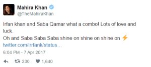 Mahira Khan and Mawra Hocane sends glittering tributes to Saba Qamar's 'English Medium' Mahira Khan and Mawra Hocane sends glittering tributes to Saba Qamar's 'English Medium'