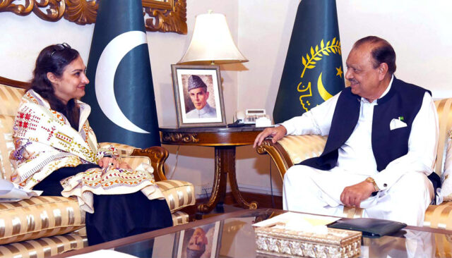 President congratulates Marvi on winning British Speaker&acirc;&euro;&trade;s democracy award