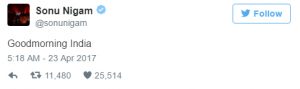 Sonu Nigam sparks controversy yet again  Sonu Nigam sparks controversy yet again