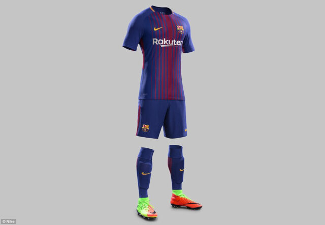 Barcelona unveil new home kit for 2017-18 Barcelona unveil new home kit for 2017-18