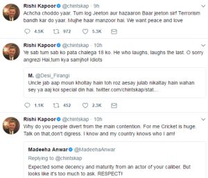 Rishi Kapoor continues to show hatred for Pakistan Rishi Kapoor continues to show hatred for Pakistan