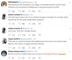 Celebrities mourn Las Vegas mass shooting Celebrities mourn Las Vegas mass shooting