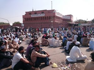 Pictorial view of Numaish sit-in
