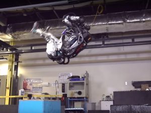 Watch this robot doing a spectacular back flip