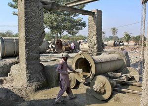 Cement pipes