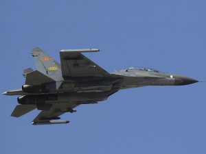 Chinese air force conducts patrol exercise