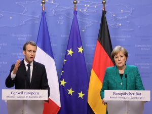 Merkel and Macron call for 'peaceful settlement' in eastern Ukraine