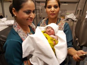 It's a girl: Woman gives birth on PIA flight