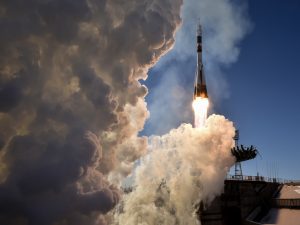 Crew of three docks at International Space Station