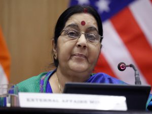Sushma Swaraj alleges Pakistan used Jadhav&rsquo;s family meeting as propaganda tool
