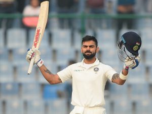 Kohli powers past 5,000 runs as India target big score