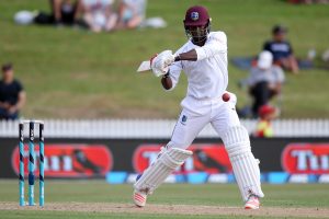 West Indies 215-8 at stumps, trail by 158