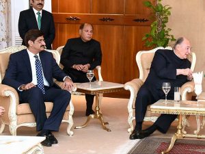 Murad hosts reception for Aga Khan at CM House