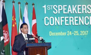 Six-nation speakers&rsquo; moot adopts 29-point Islamabad declaration for regional peace, development