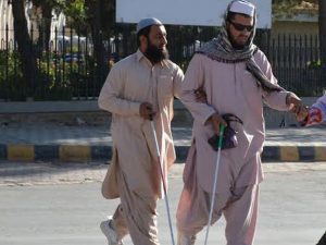 Pakistani student develops 'Sonic Eye' to help the blind walk