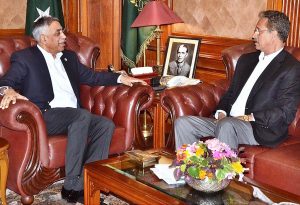 Wasim Akhtar calls on Governor Sindh