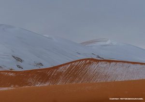 Slip-sliding down the Sahara snow