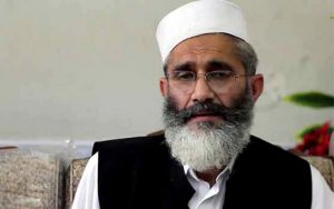 Pakistani society needs justice: Siraj