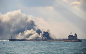 Iranian oil tanker ablaze off China coast has sunk: state media