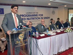 CM launches EU-funded programme for improved nutrition in Sindh
