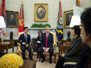 Trump hosts North Korean defectors in Oval Office