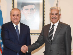 Uzbek foreign minister calls on Khawaja Asif