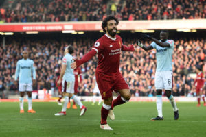 Salah takes Liverpool to second, West Brom cut adrift