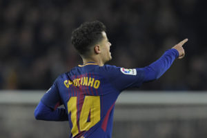 Coutinho scores first Barcelona league goal