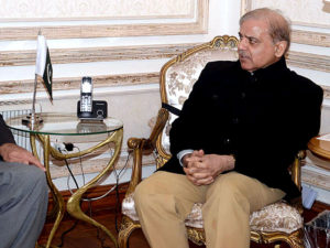 Mushahid Hussain calls on Shehbaz Sharif