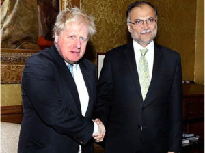 Ahsan meets UK Foreign Secretary Boris Johnson