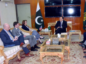 US National Security Council delegation calls on Ahsan Iqbal