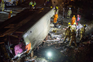 Hong Kong police probe deadly bus accident