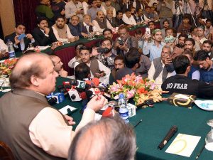 Nawaz Sharif takes his political message to Karachi