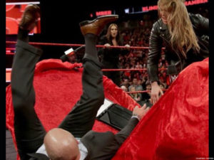 &lsquo;Rowdy&rsquo; Ronda slams Triple H on WWE debut