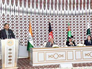 PM attends first leg of TAPI's link-up groundbreaking ceremony in Serhatabad