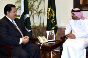 UAE ambassador meets Defence Minister Khurram Dastgir