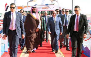 Saudi crown prince discusses economy on Egypt trip
