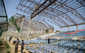 Guarded optimism: thousands patrol Karachi's cricket homecoming