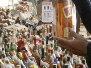 2000 liquor bottles and 150 liter alcohol recovered