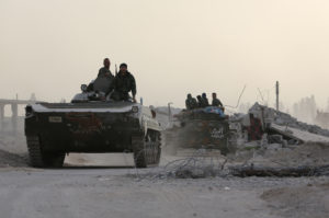 Aid convoy quits Syria enclave as regime presses onslaught