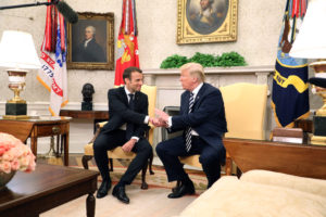 Trump, Macron call for 'new' nuclear deal with Iran