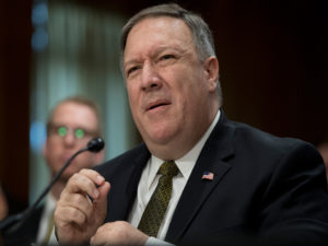 Senate Republicans push for Pompeo secretary of state vote
